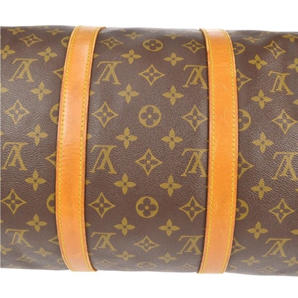 Louis Vuitton Travel Bag Keepall Bandouliere 55 Brown Monogram - Picture 3 of 10